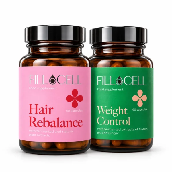 FILLaCELL rinkinys Graži ir lengva: Hair Rebalance ir Weight Control